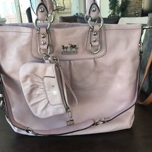 Coach handbag and matching wristlet purse